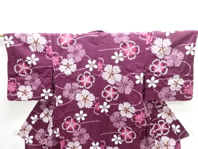  桜撫子模様浴衣